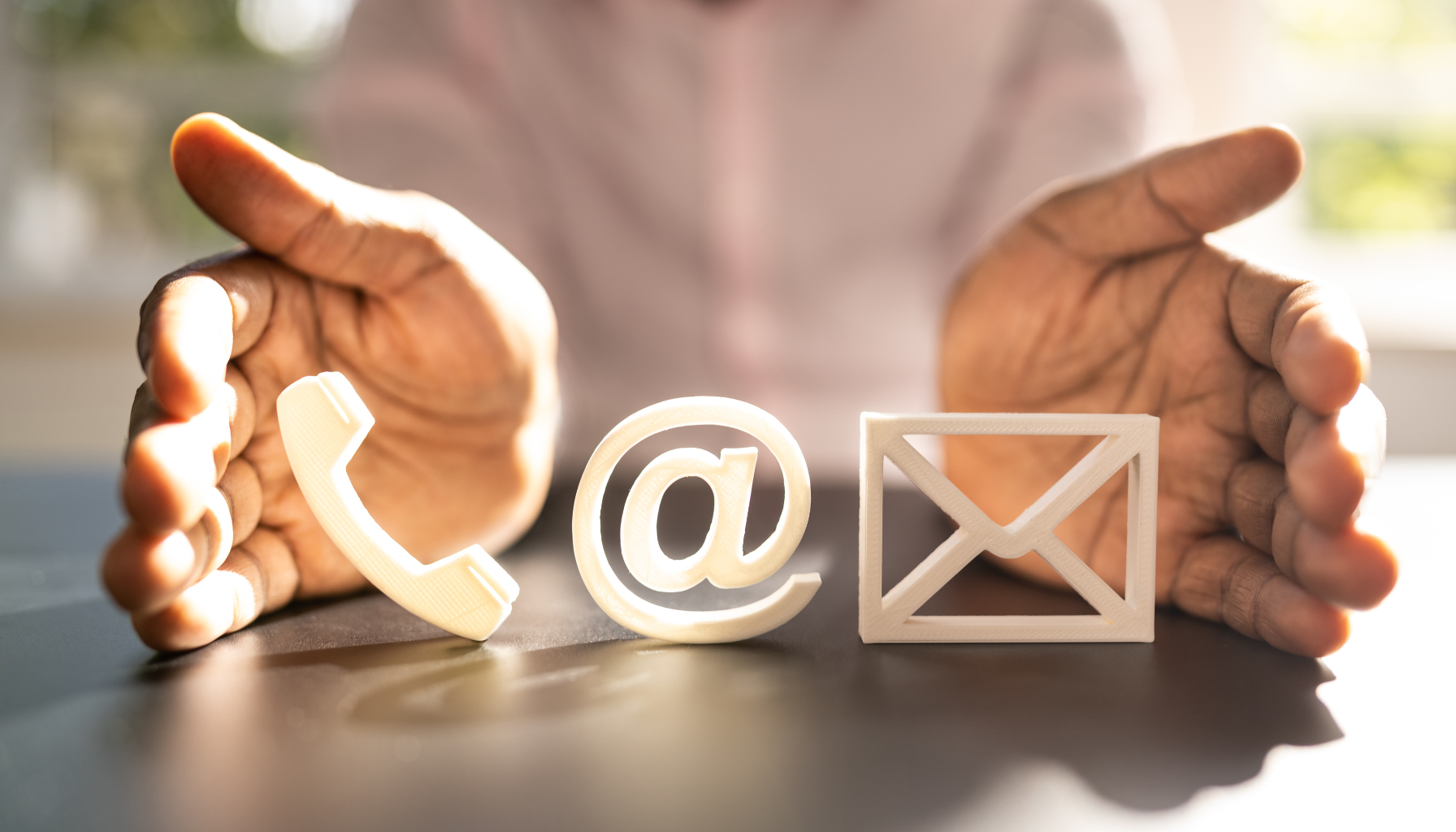 Contact information section design