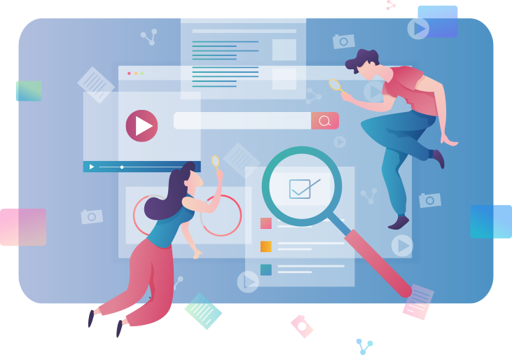 Reports and analytics illustration